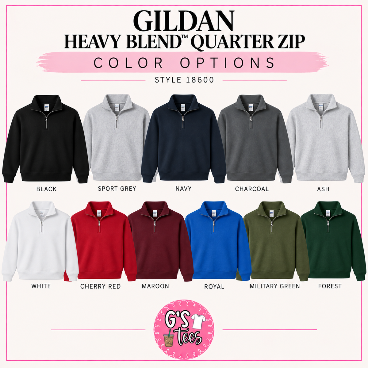 Custom Gildan Quarter Zip
