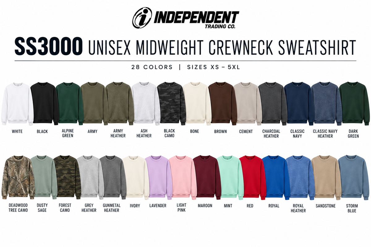 Adult Custom Independent Trading Co. Sweatshirt