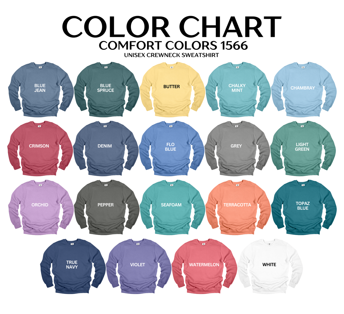 Adult Custom Comfort Colors Sweatshirt