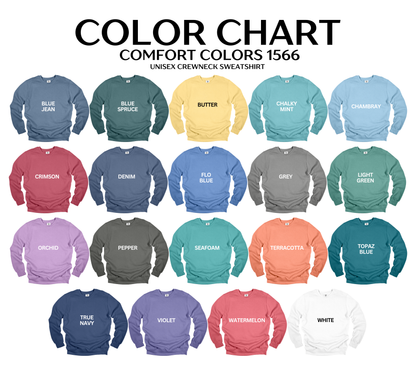 Adult Custom Comfort Colors Sweatshirt