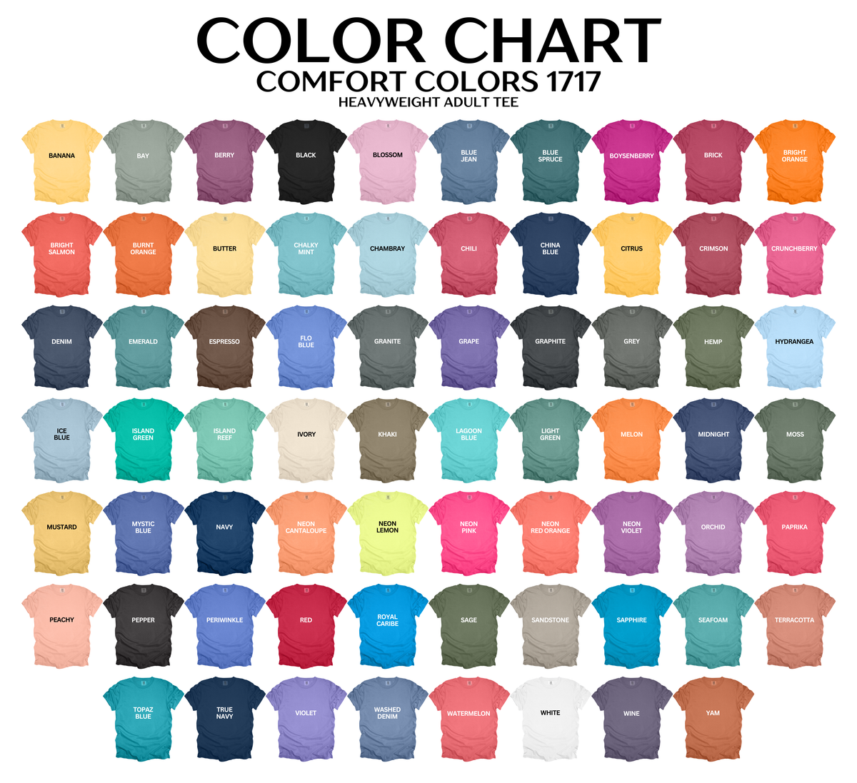 Adult Custom Comfort Colors Short Sleeve Tshirt