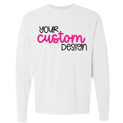 Adult Custom Comfort Colors Long Sleeve Tshirt